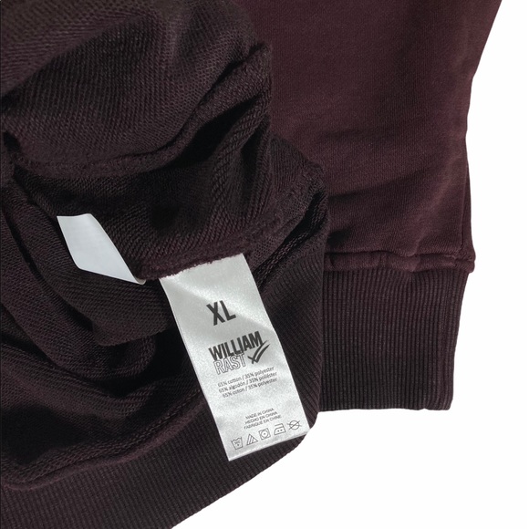 William Rast Mens Burgundy Hoody Pull Over… - Picture 10 of 11
